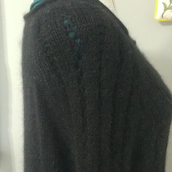 Beautiful Vintage Moda International Black Rabbit Hair Sweater S - Picture 3 of 11